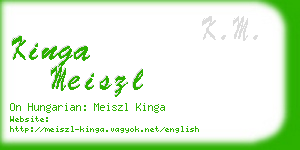 kinga meiszl business card